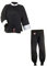 Ju-Sports Kung Fu Anzug Schwarz/Weiß, Cotton 150 I Solider Kampfanzug im klassischen Schnitt I Mit Kordelknöpfen & Bündchenhose mit Elasikbund I 100% Baumwolle