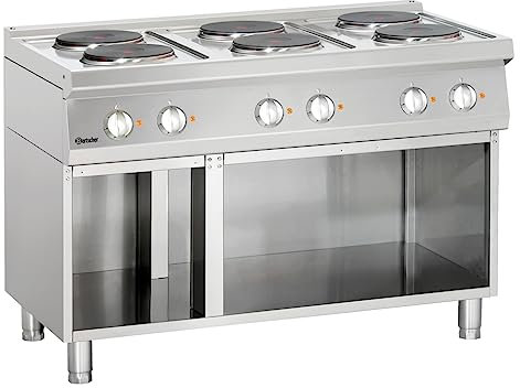 Bartscher Elektroherd 700 mit offenem Unterbau 120x700 Gastronomiebedarf