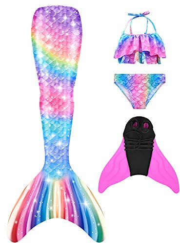 shepretty meerjungfrauenflosse mädchen Neuer Mermaid Tail Badeanzug für Erwachsene und Kinder，fenM9-140