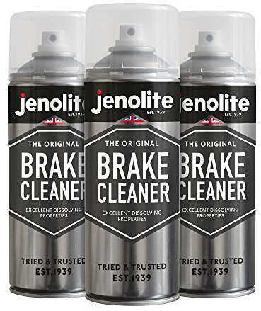 JENOLITE 3 x Bremsenreiniger Aerosol - 3 x 400ml (reduziert Bremsgeräusche & verbessert die Bremsleistung)