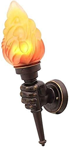 OUTS Personality E27 Retro Creative Torch Wall Lamp Medieval Wall Light European Classical Restaurant Bar Nostalgic Flame Wall Sconce Industrial Outdoor Waterproof Wall Lantern,Pleasant63