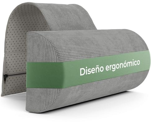 Nackenrolle für Sessel mit Gegengewicht (100% Memory Schaum), Nackenkissen Sofa Couch hängend, Nackenstütze für Kopfteil Bett, Kopfkissen für Liegestuhl, ergonomisches nackenkissen, nackenrolle