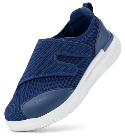 FitVille Extra Anchos Zapatos Diabéticos para Hombre Zapatillas Antideslizantes para Pies Hinchados Zapatos Especiales para Diabeticos Hombre Aliviar el Dolor de Pies
