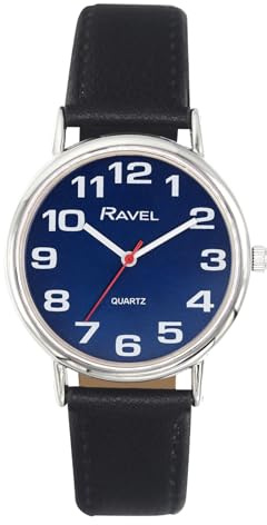 Ravel Unisex Easy Read Watch with Big Numbers - Analogue Quartz - R0105