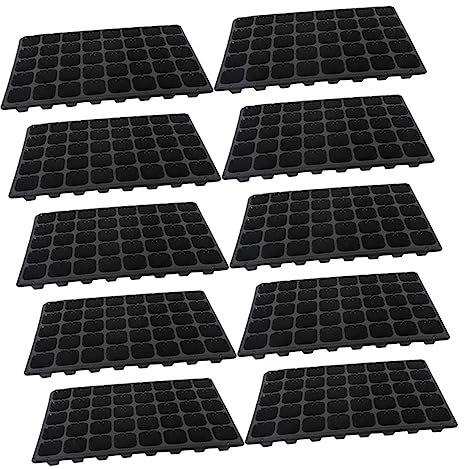 SUPVOX 10 Pezzi 40 Vaso Per Piantine Vassoio Di Germinazione Da 40 Cellule Vassoi Per La Coltivazione Delle Piante Micro Verdi Contenitore Per La Germinazione Pianta Da Black Pvc