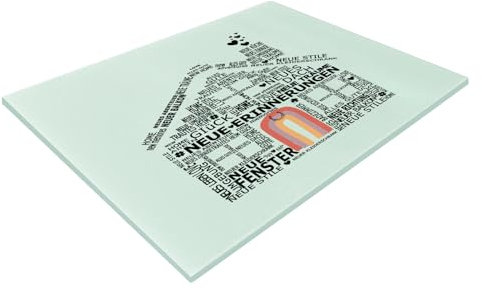 Einzugsgeschenke Haus-Schneidebrett aus Glas Geschenk zum Einzug ins Haus Richtfest Geschenk Einweihungsgeschenk Wohnung Haus, Neue Zuhause Geschenke