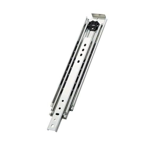Glissières de tiroir à Extension complète Rails de glissière de tiroir Robustes de 76 mm de Largeur Roulement à Billes à Trois Volets Rail de Guidage d'armoire de 220 kg Rail de Guidage