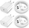 2Pack Caricatore for iPhone 14/13/12/11/XS/XR/X/SE, USB C Rapido Caricabatterie with 2m Cavo Spina Adattatore Alimentatore per Orginal Apple iPhone 14/13/12/11/Pro max/iPad/plus/Mini/10/9/8/7/6/5 SE