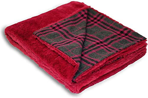 Paoletti Ski Lodge Wurf, Polyester, Fuchsie, 130 x 180cm