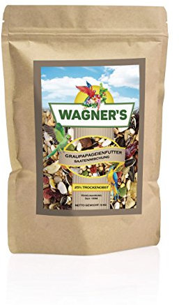 Wagner's | Graupapageienfutter - 5 kg Saaten & Obst für Graupapageien