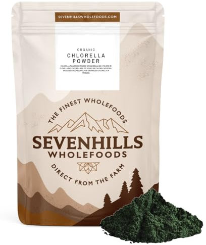 Sevenhills Wholefoods Polvere Di Clorella, Parete Cellulare Rotto Bio 200g
