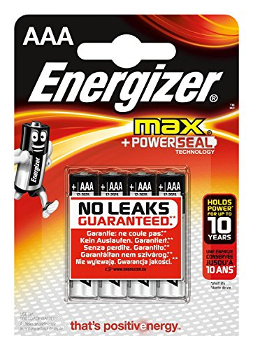 energizer pile max AAA ministilo alkaline 4 pezzi