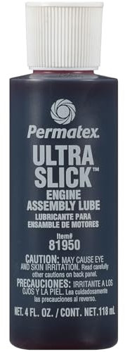 Permatex 81950 Ultra Slick Red Engine Assembly Lube, Essential for new or engine re-builds, Formulation 1 x 118ml