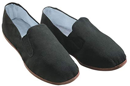 Kung Fu Tai Chi Shoes - Rubber Sole (Men's 6 1/2 to 7 (40)) Black