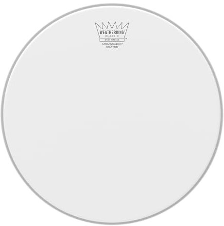 Remo Ambassador beschichtetes Schlagzeugfell, klassische Passform Ambassador Coated Classic Fit, aufgeraut, Tom/Snare 12 Inches Coated