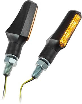 Progress-Line Universal Motorrad SMD-Blinker New Stick getönt M8 E-geprüft