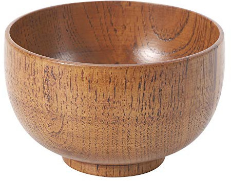 Jenngaoo Cuenco de madera para ensalada, tazones de azufaifa hechos a mano ensalada postre sopa frutas aperitivo arroz cereales pasta nueces galletas tazones para servir decoración (S 11cm)