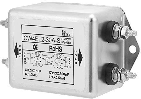 Kuuleyn Filtro EMI, Filtri di Rete Elettrica, Filtro di Potenza, CW4EL2-30A-S Alimentazione monofase Filtro EMI Filtro Alimentazione 115V / 250V 50 / 60Hz