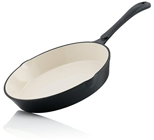 Mahlzeit Padella in Ghisa Smaltata | Ø 24 cm | Blue Berry | Con Due Beccucci | Bistecchiera Smaltata