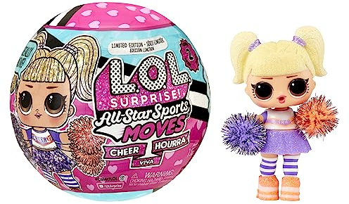 L.O.L. Surprise! All Star Sports Moves - Cheer Series - limitierte Auflage der Sammlerpuppe - Cheerleading-Puppen mit Mix & Match Outfits, Schuhen und Accessoires - für Mädchen und Jungen ab 4 Jahren