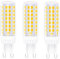 Jiotouhu G9 LED Leuchtmittel Lampen10W,Ersatz für 50-100W Halogenlampen,WarmWeiß 3000K, 360° Abstrahlwinkel,1000LM, AC220V-240V, 3 Stück