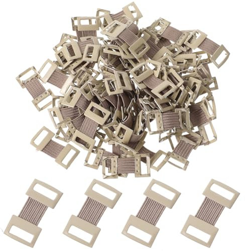 100 Stück Elastische Bandage Clips Metall Verbandklammern Hautfarben Compression Wrap Clip für Sicheren Halt von Klebebinden für Verschiedene Arten von Bandagen