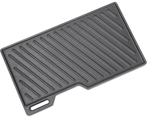 Denmay Plaque de cuisson en fonte - 41,5 x 23,5 cm - Pour Burnhard Fred, Rösle Artiso G2, Burnhard Fred, Fred JR, Big Fred, Fat Fred, Taino Platinum, Black série 4/6, plancha, barbecue à gaz, 1 pièce