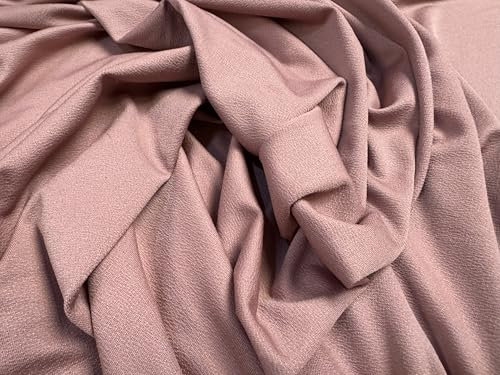 Spandex Crepe Stretch Single Jersey Stretch Stoff, Meterware, einfarbig, Rose Pink