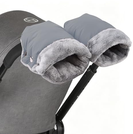 NICEWAT Passeggino scaldamani, impermeabile e antivento, per passeggino, taglia universale, con caldo materiale felpato, per tutti i passeggini