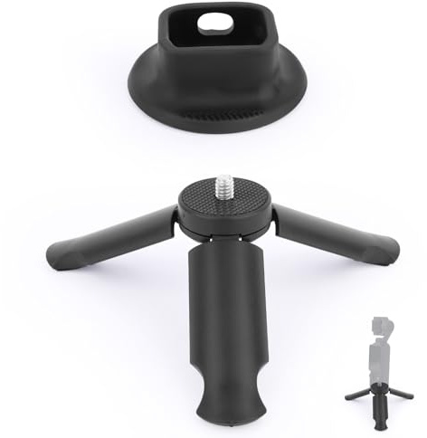 Penitue Mini Tripod Stand for DJI Osmo Pocket 3 & 2, Desktop Mount with Anti-Slip Support Base Compact Tabletop Tripod Holder for DJI Osmo Pocket 3 Accessories (Black)