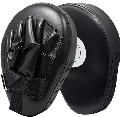 Rongrongago 1 Paire de Patte d'ours Boxe, PU Pao Boxe, Mitaines de Punch Incurvés, Destinés à L'entraînement au Muay Thai, Taekwondo, Karaté, aux Arts Martiaux boîtes de pattes d'ours