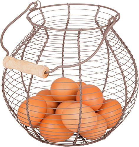 Wire Egg Basket - Vintage Style - By Trademark Innovations