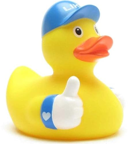 Duckshop I Like - Paperella da bagno con scritta in lingua tedesca, lunghezza: 8,5 cm