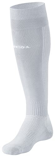 Fussballstutzen mit gepolsterter Sohle, Sportsocken, Fussballsocken, für Herren & Damen | Grau | Größe: 43-46