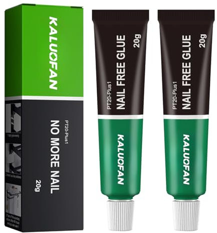 Alleskleber,Nail Free Glue, temperaturbeständiger Reparaturkleber, Neu nicht-schrumpfender und flexibler Alleskleber,Geeignet für unsichtbare Wandaufhängung, Fensterbänke, Kleiderhaken usw