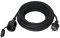 YIDE Verlängerungskabel 2m Outdoor Gummi Verlängerung mit Schuko Stecker für den Außenbereich IP44 Kabelverlängerung H05RR-F 3G 1,5mm² 3500W Elektrokabel außen mit Schutzkappe Schwarz