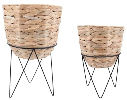 Vinthera Moa Set 2 Soportes con Maceteros 25cmx40cm – 20cmx30cm Hierro