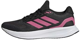 adidas Mujer Runfalcon 5 Running Shoes, Core Black Pink Fusion Cloud White, 41 1/3 EU