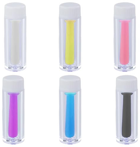 GXGM Ventosa para Lentes de Contacto Duras, Removedor de Lentes Anual, Multicolor, Herramienta para Quitar Lentes de Contacto, 6 Piezas