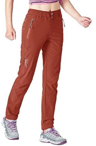 Rdruko Pantalon de randonnée pour femme - Pantalon de trekking léger - Séchage rapide - Protection UV UPF 50+ - Respirant