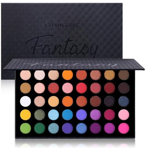 UCANBE Sombra de Ojos Brillantes 40 Coloridas Altamente Pigmentada