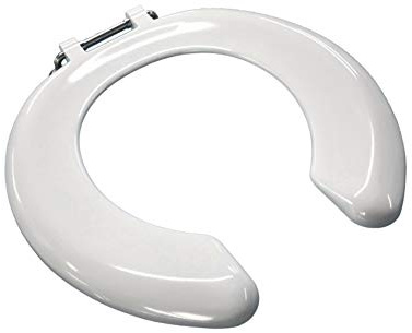 Celmac Crescent Adult A Toilet Seat with Stainless Steel Hinges
