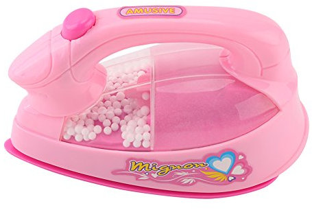 Mini Elektrisch Spielzeugeisen, Batteriebetriebenes Kinderbügeleisen, mit Licht und Geräuschen, Realistischen Funktionen Haushaltsspielzeug, Geschenkideen für Kleinkinder