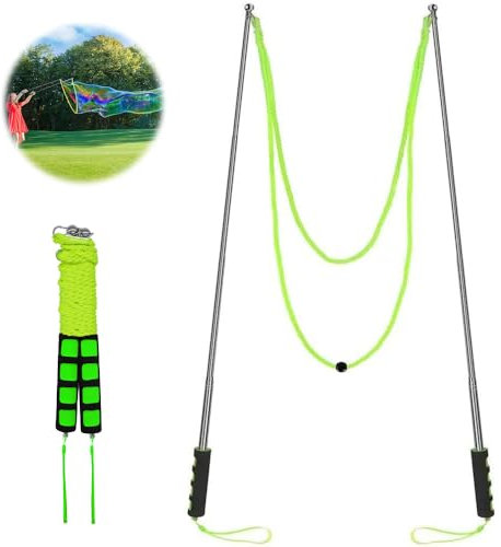 Ubitree Riesenseifenblasen, Kinder Groß Seifenblasen Garten Spielzeug Outdoor Spielzeug für Seifenblasen Partei, Edelstahl Seifenblasen Stäbe das Teleskopische Entwurfs Einfache Tragen