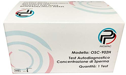 Test Fertilità Maschile Sperm Test per conteggio Spermatozoi per Uomo Kit diagnosi Sperma Rapido MIsura livello di concentrazione in modo sicuro e preciso