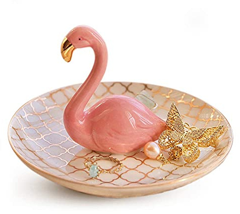 Porta anelli con aloe cactus elefante per gatto, vassoio per gioielli, regalo per donne, ragazze, lei, amiche, amanti, fenicottero, elefante, gatto, bulldog, inaugurazione della casa, Ceramica