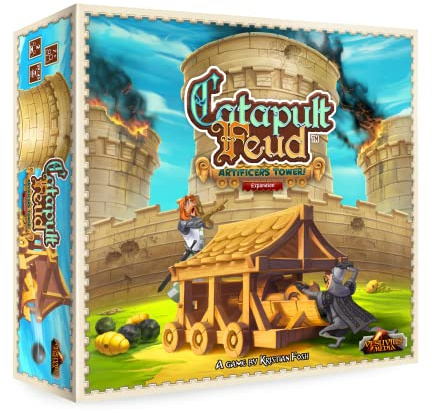 Play All Day Games: Catapult Feud Game Artificer’s Tower, Expansion, Base Required to Play, 30 to 45 Minute Play Time, 2 Player Game