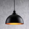 FORCOSO Pendelleuchte Schwarz Gold, Modern Industrial Hängelampe 1 Flammig, Vintage Metall Deckenleuchte mit E27 Sockel, für Küche Schlafzimmer Esszimmer Wohnzimmer Restaurant Loft Bar (Schwarz)