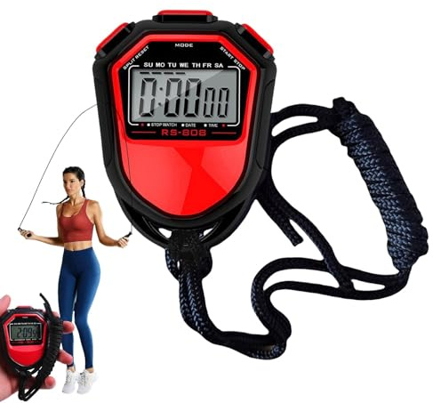 Tuxxjzm Chronomètre de bus,Chronomètre de sport | Chronomètre étanche avec minuterie sportive multifonctionnelle | Chronomètre polyvalent, minuterie de course, football, course, cyclisme, natation