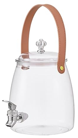 Dispenser di acqua a prova di perdite – Food Safe Drink – con coni, frigorifero ad alta capacità | per tè e succo per cucina all'aperto, picnic, tavolo da festa, umidità da viaggio e